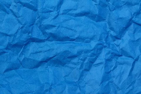 Crumpled blue paper texture background Stock Photos