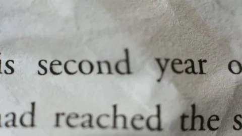 Crumpled book pages Video stock 82250649