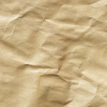Crumpled brown envelope paper texture Stock Photos