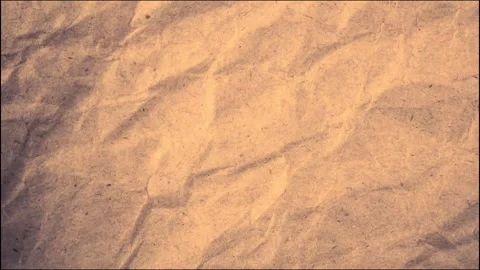 Crumpled brown paper Loop Animation Stock Footage 340501723