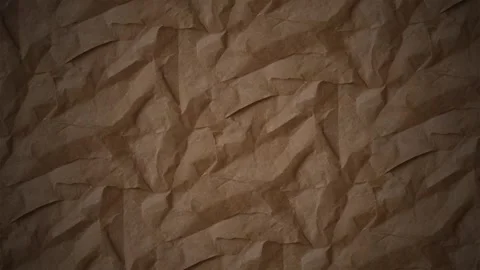 Crumpled brown paper texture background, loop 스톡 동영상 341603594