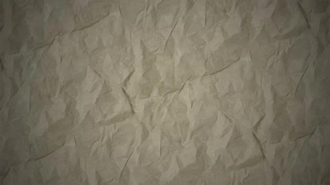 Crumpled brown paper texture background, loop Video stock 341603595