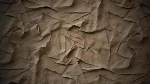 Crumpled brown paper texture background, with soft lighting Stock-Footage 341603620