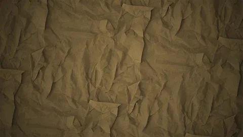 Crumpled brown paper texture background, loop Stock-Footage 347305128