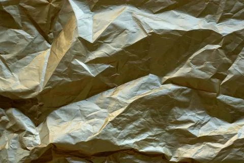 Crumpled brown paper texture background for design projects and mood boards Stock Photos