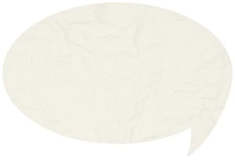 Crumpled comic speech bubble 스톡 사진
