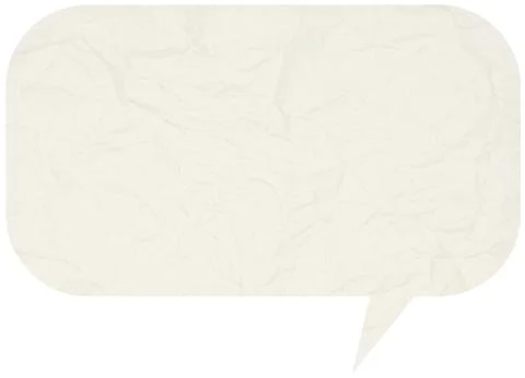 Crumpled comic speech bubble 스톡 사진