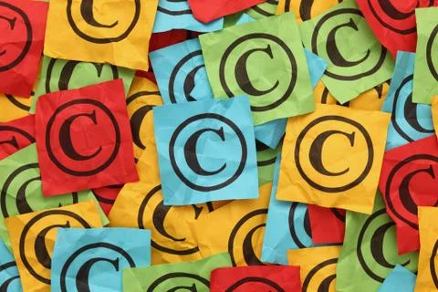 Crumpled Copyright Stock Photos