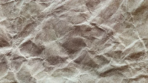 Crumpled craft paper Stock Footage 166858353