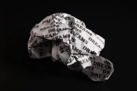 Crumpled Dreams Stock Photos