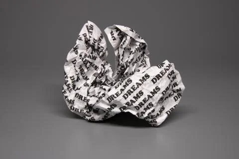 Crumpled Dreams Stock Photos