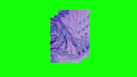 Crumpled Dynamic on Chroma Key for Compositing Stock Footage 346204954