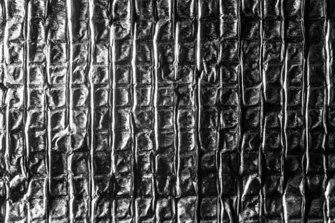 Crumpled foil as a background Stock Photos