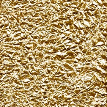 Crumpled foil surface. Gold. Vector illustration Stockillustratie