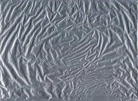 Crumpled foil texture Stock Photos