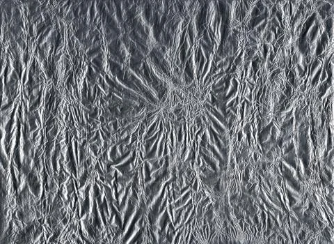 Crumpled foil texture Stock Photos