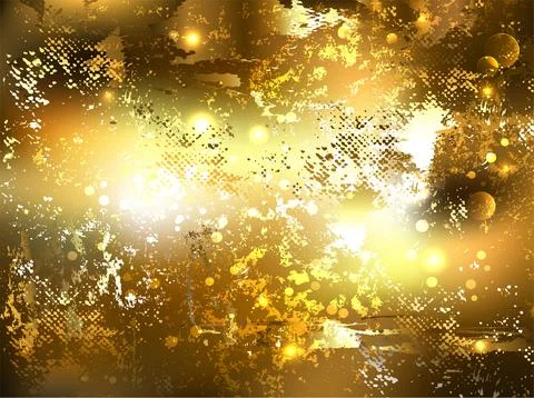 Crumpled gold Illustrazione stock