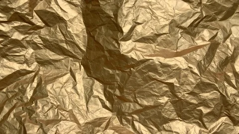 Crumpled Gold Paper Stock Footage 119338246