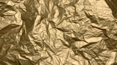 Crumpled Gold Paper Stock Footage 119338323
