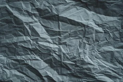 Crumpled gray paper texture Stock Photos