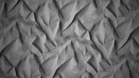 Crumpled grey paper texture background, with subtle light, and shadow motion Stock-Footage 341603697
