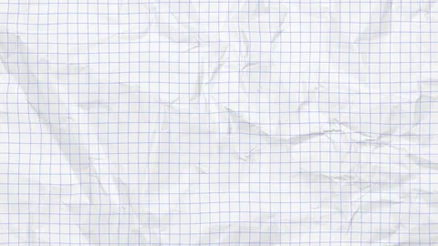 Crumpled Grid Paper Texture Background Motion Loop Stock Footage 340373920