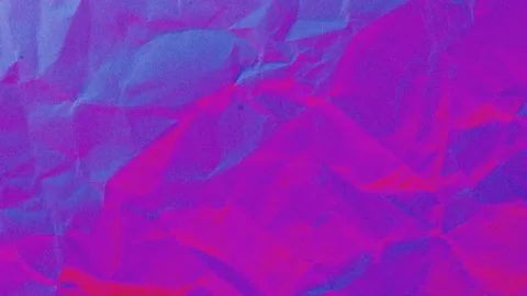 Crumpled Neon Paper Texture Abstract. Video stock 332600596