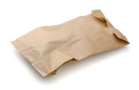 Crumpled package Stock Photos