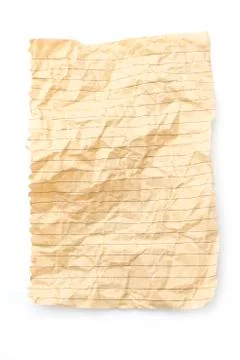 Crumpled page Stock Photos