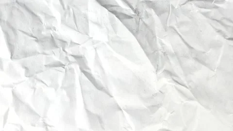 Crumpled paper background, crinkled white Paper texture stop motion, Seamle.. Stock Footage 346559299