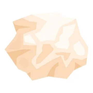 Crumpled paper ball creating abstract shapes and shadows イラスト素材