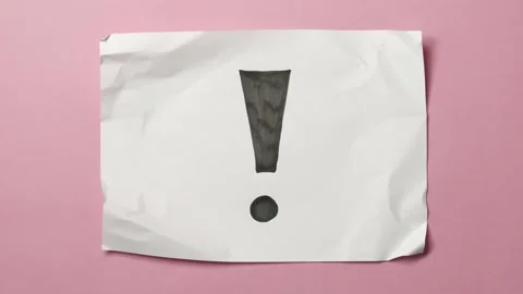 Crumpled paper ball stop motion animated set of icons and signs covid-19 related Video stock 137352884