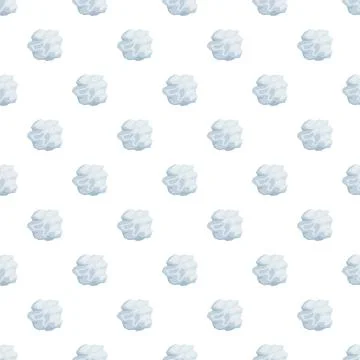 Crumpled paper balls creating seamless pattern background Stock Illustration