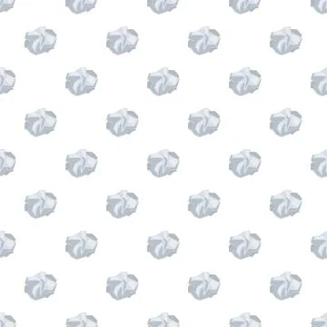 Crumpled paper balls creating seamless pattern background イラスト素材
