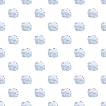 Crumpled paper balls creating seamless pattern background Stockillustratie