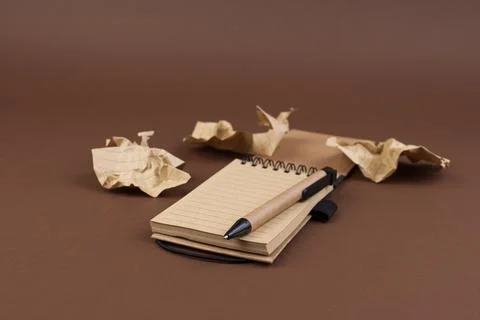Crumpled paper balls Stock Photos