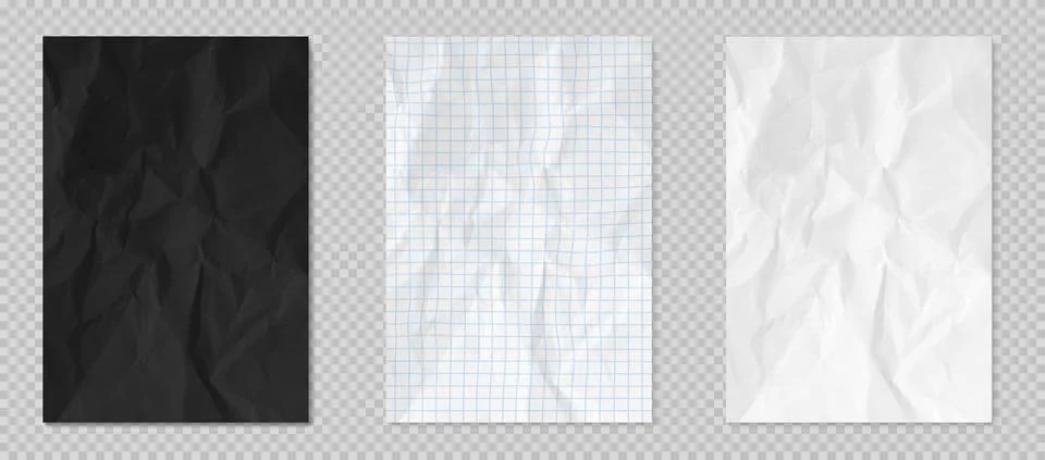 Crumpled paper effect, flyers, texture or posters Stock Illustration