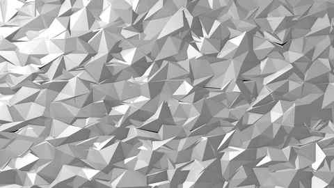 Crumpled Paper Geometric Background Loop - Abstract Paper Structure Animation BG Video stock 100654565