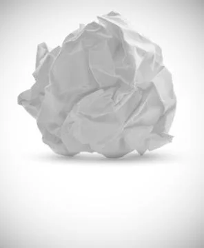 Crumpled paper Stock Illustration