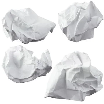 Crumpled paper Stock Illustration