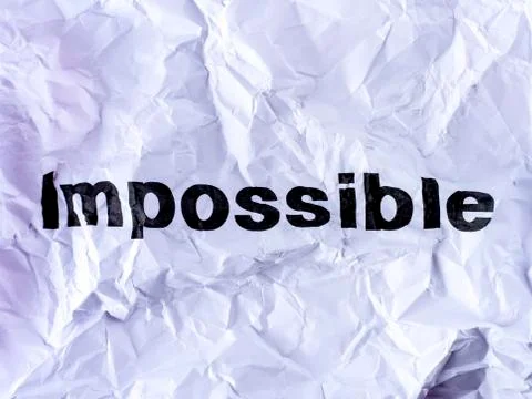 Crumpled paper - Impossible Stock Photos