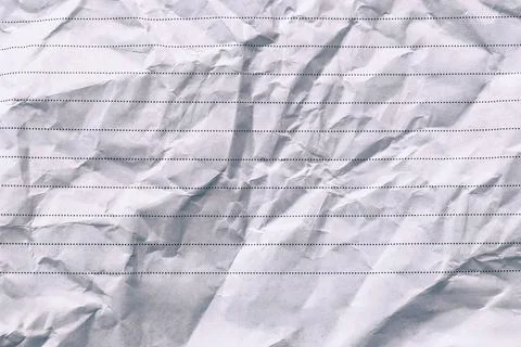 Crumpled Paper with Lined Pattern for Background Use Stock Photos