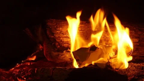 Crumpled Paper Note Thrown In Fire And Burned Up Stock Footage 106677157