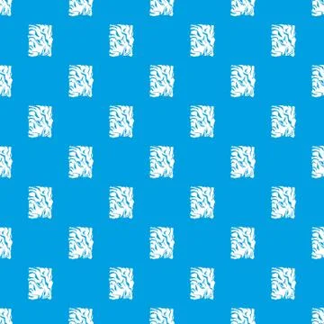 Crumpled paper pattern seamless blue Stock Illustration