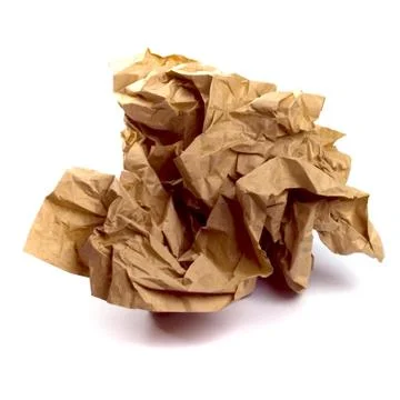 Crumpled paper Stock-Fotos