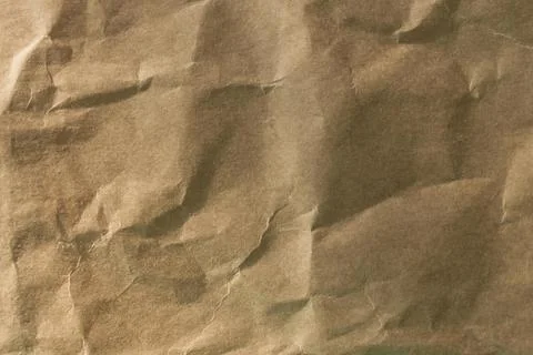 Crumpled paper, rough texture. Stock Photos