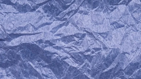 Crumpled paper sheet seamless texture, blue, motion graphic Stock Footage 113901759