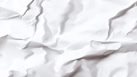 Crumpled Paper Surface Texture Soft Shadow Loop Motion. 库存影片 336540744