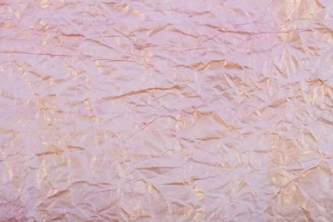 Crumpled paper texture, background, pink color Stock Photos