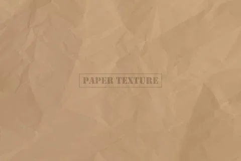 Crumpled paper texture vector illustration Stock Illustration